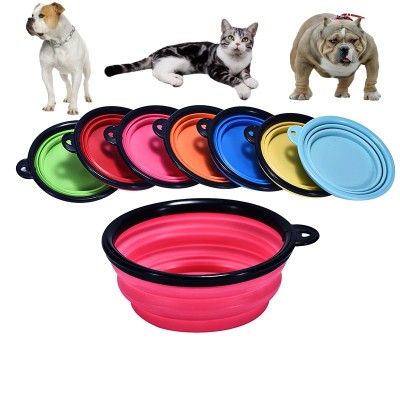 Silicone Collapsible Pet Bowl With Carabiner