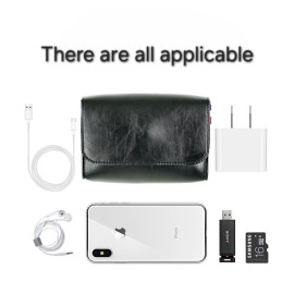 PU Leather Pouch Chargers Storage Bags