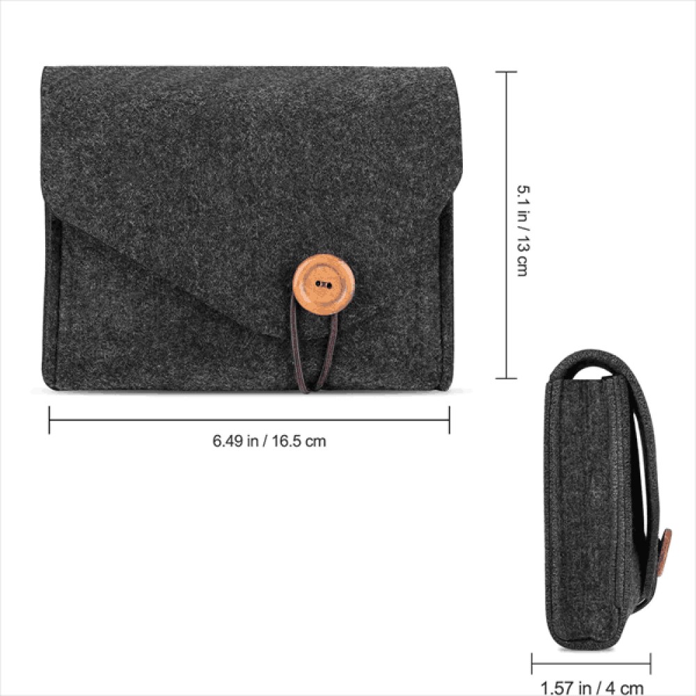 Portable Felt Power Adapter Storage Bag