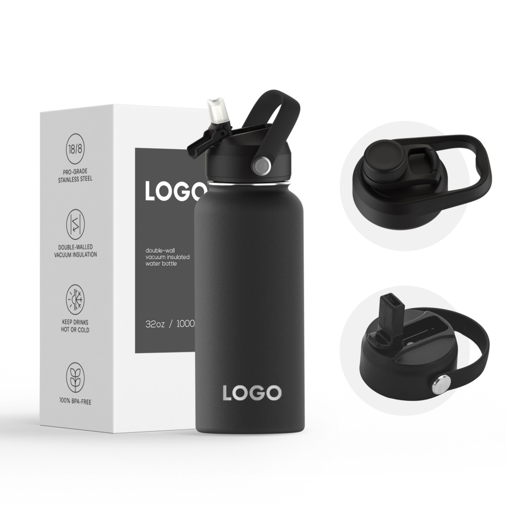 22oz/25oz/32oz Stainless Steel Vacuum Insulated Bottle with Multiple Lid Options / Brew Flask