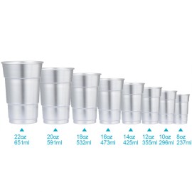 Aluminum cup recyclable