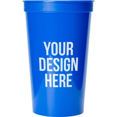12 oz. Smooth Wall Plastic Stadium Cup